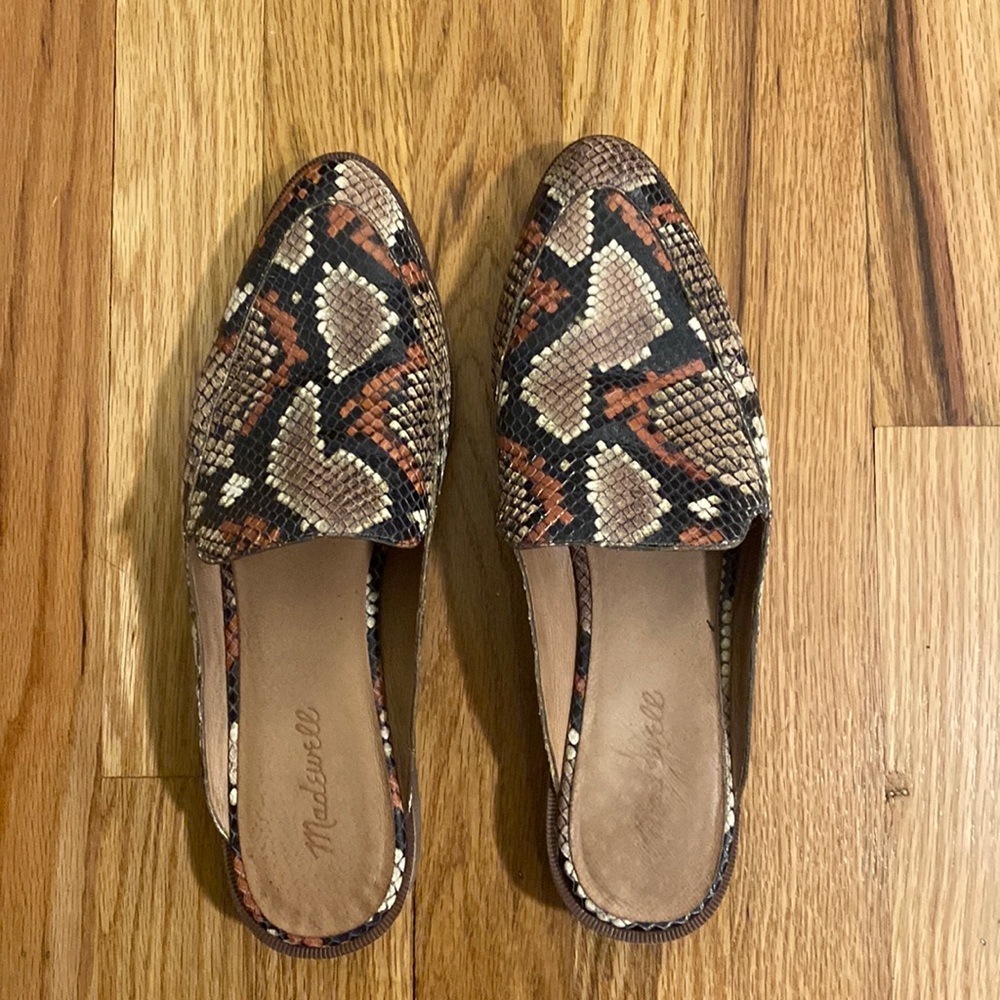 Madewell Snakeskin Loafers